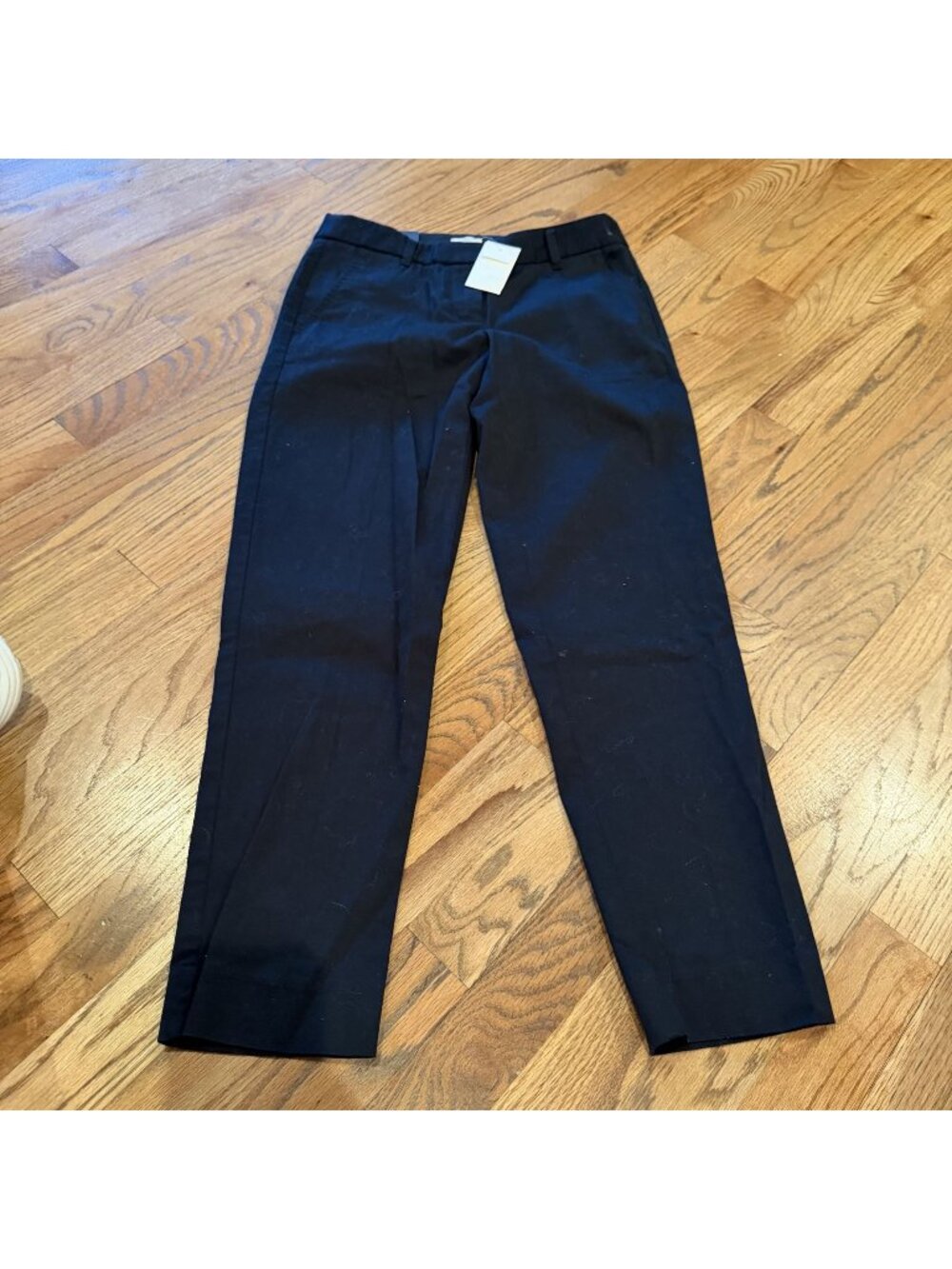 J.CREW WOMENS SKIMMER PANT CITY FIT 00 NEW BLACK